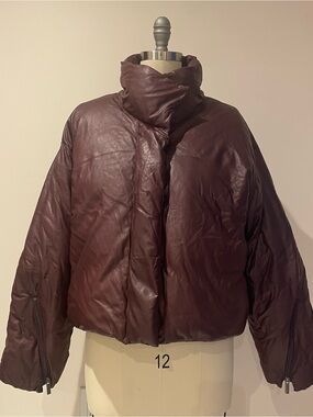 TWP Leather Puffer Raglan
RED RED WINE